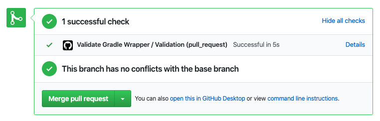 Gradle wrapper verification